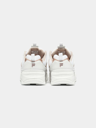 RAY M White sneakers with rose gold accents - 4