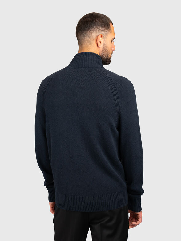 ELASSO woo lcardigan with zip - 2