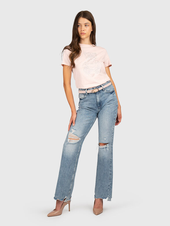 Cotton-blend T-shirt  - 2