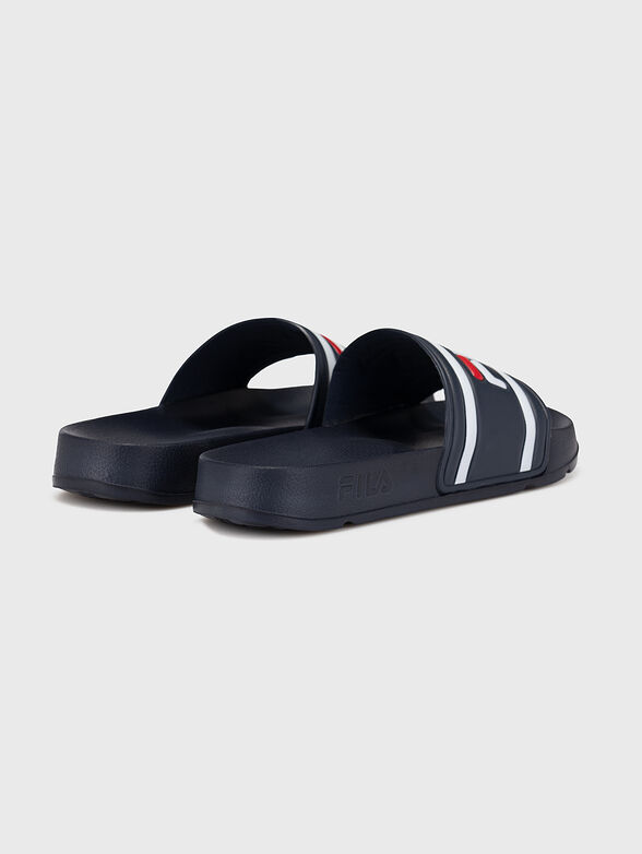 MORRO BAY Black slippers with logo - 3