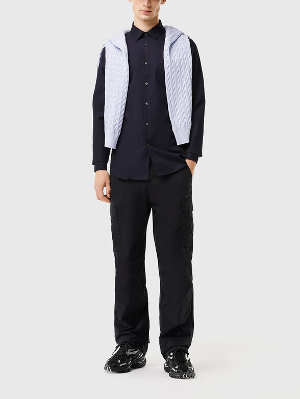 Black shirt in cotton  - 2