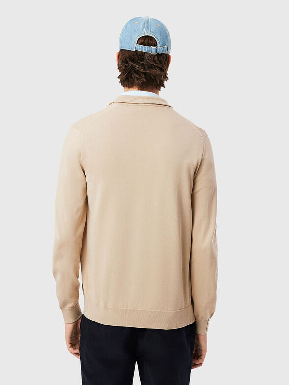 Cotton cardigan with zip - 3