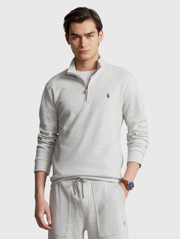 Logo swetshirt in grey  - 1