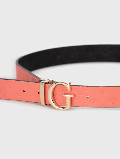 Revirsible belt with monogram  - 4