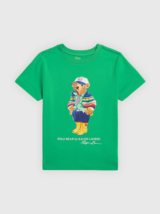 Тениска с принт Polo Bear - 1