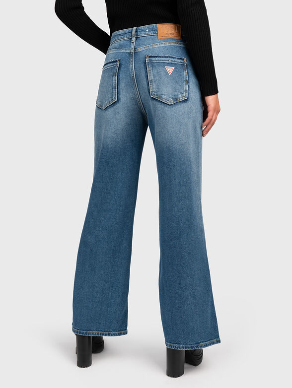 Jeans with logo detail and wide leg - 2