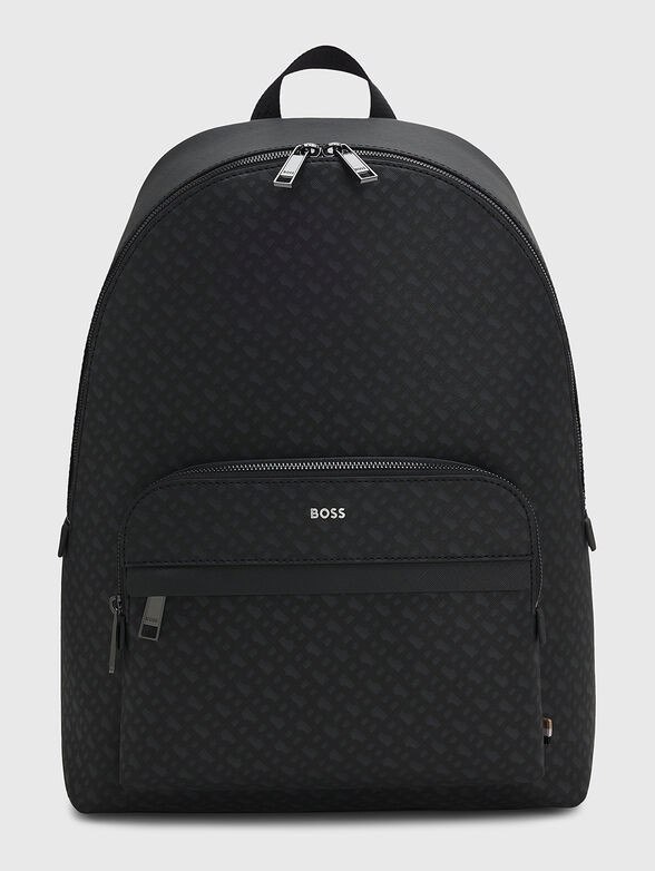 Backpack with monogram logo print - 1