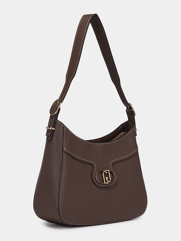 Hobo bag with logo accent - 3