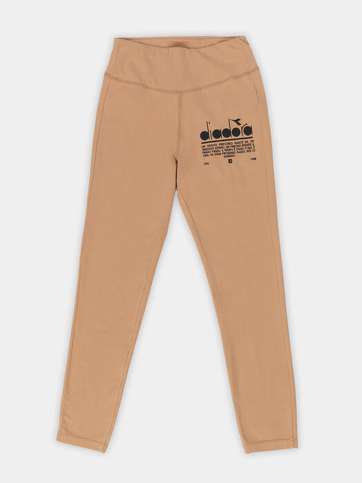 MANIFESTO beige sports leggings 