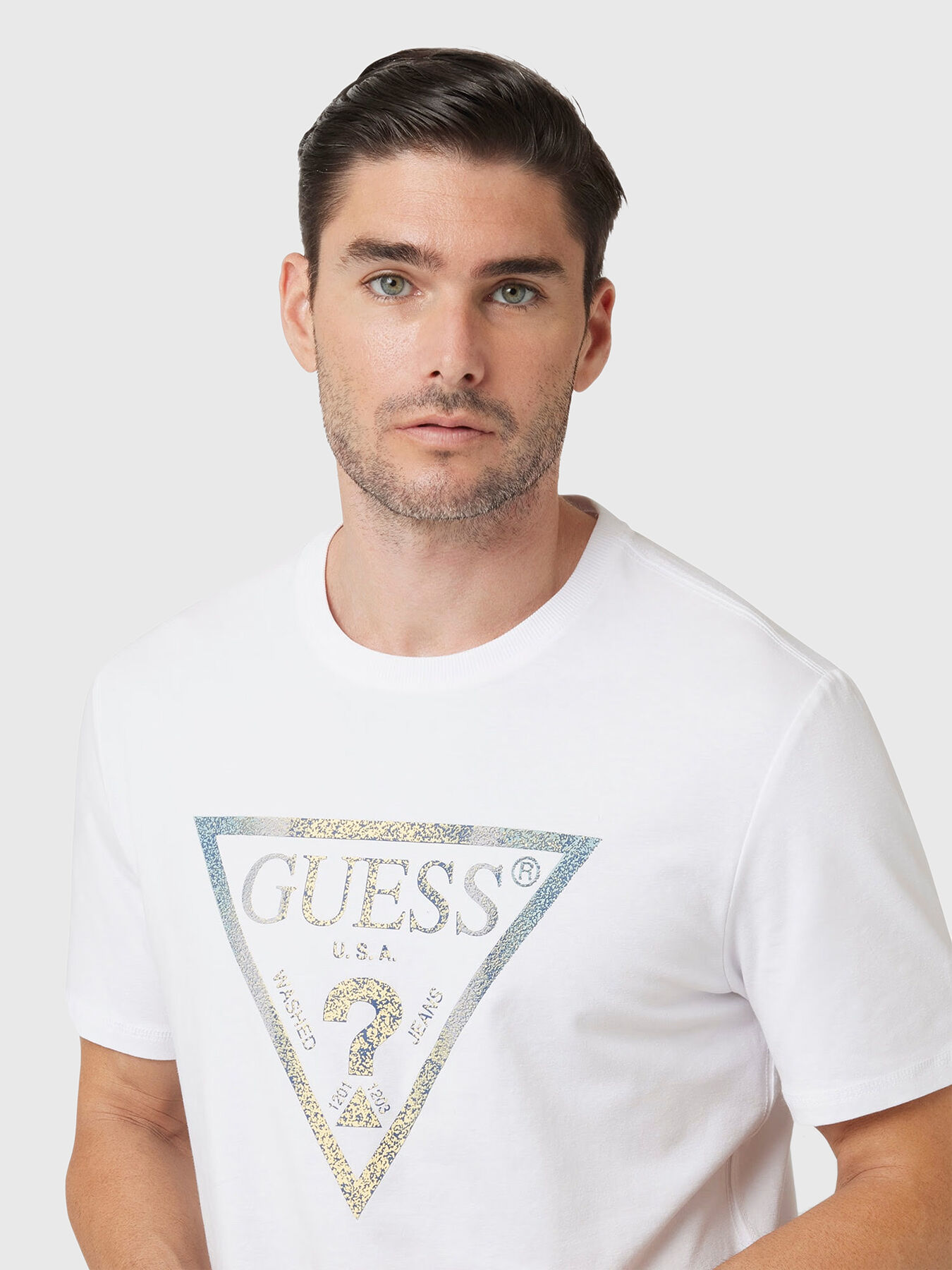 GUESS×JENNIFER LOPEZ USA限定販売Tシャツ L ホワイト Jennifer Lopez Guess T Shirt Guess Kolorowy Damskie Koszulka