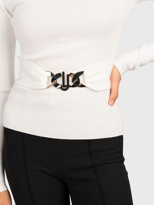 Black sweater with accent  - 4