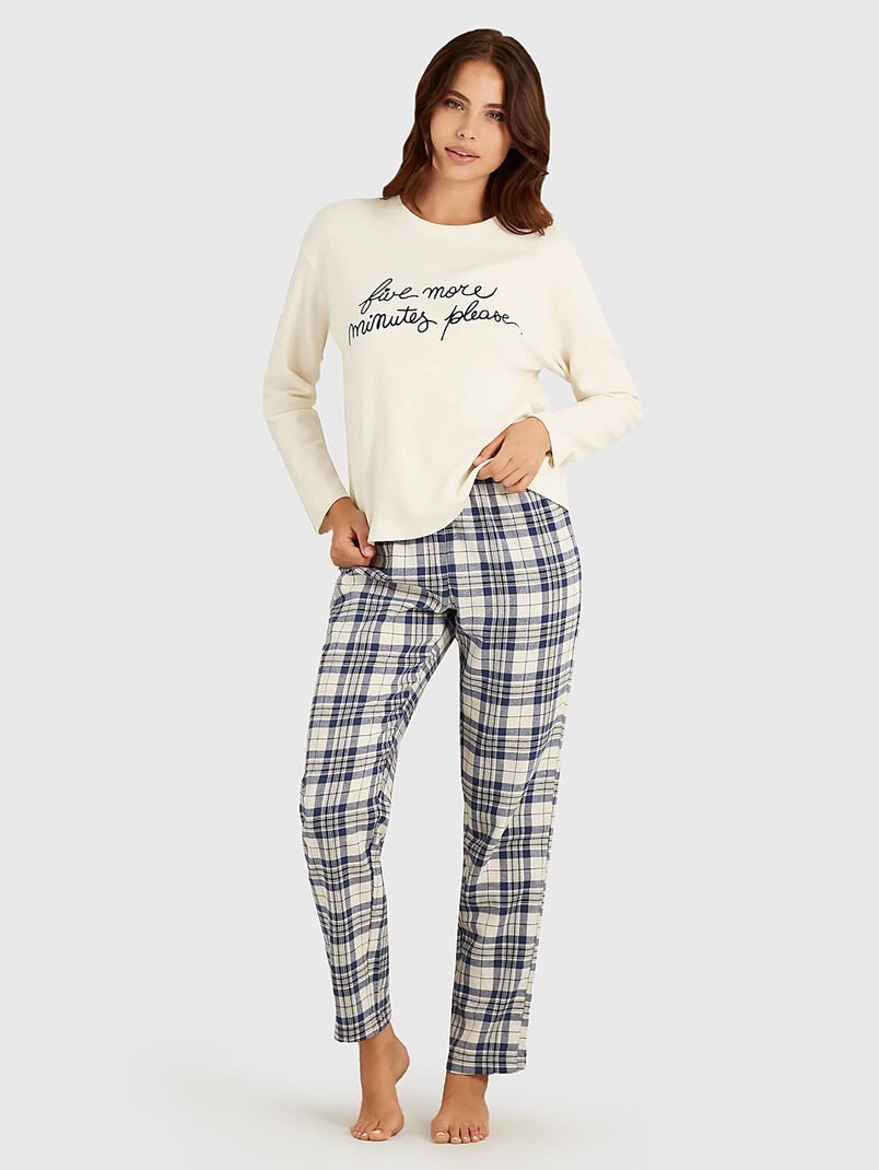 MIX & MATCH pyjama bottoms with check pattern - 3