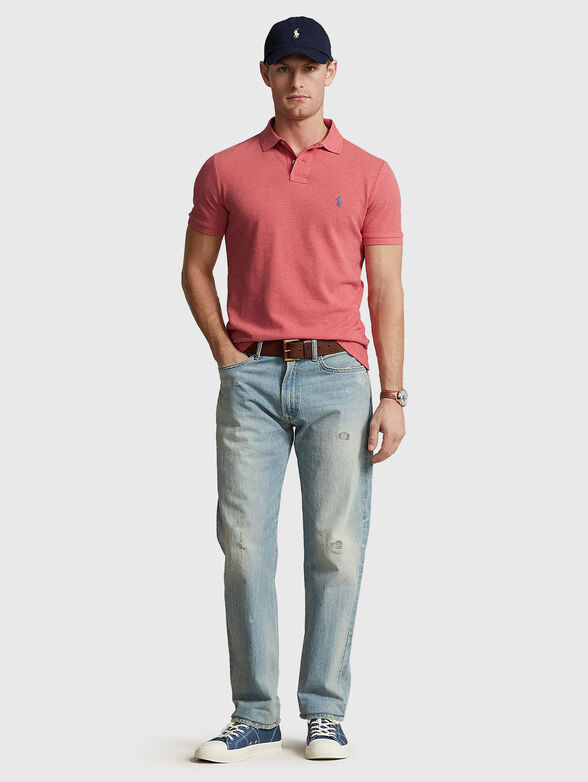 Polo shirt with contrast logo - 2