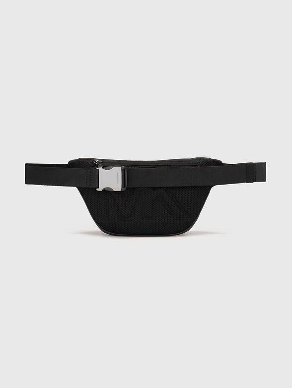 Leather waist bag with logo - 2