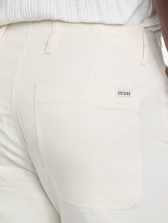 CLEMENT cotton and linen shorts - 3