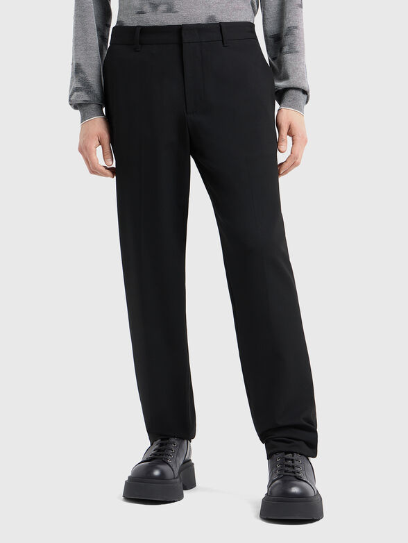 Straight trousers in black - 1