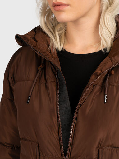 AMANDINE black cropped jacket with pockets - 4