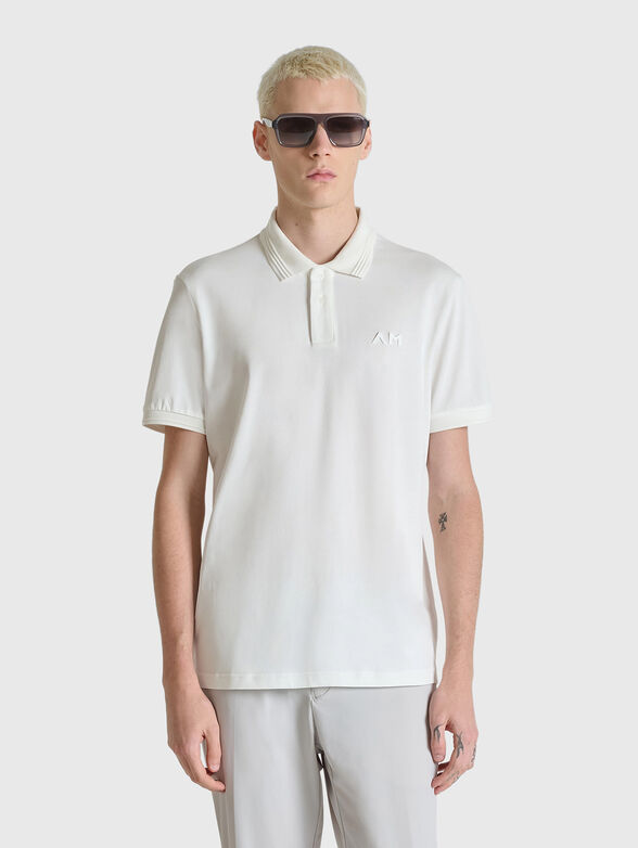 Short sleeved cotton polo shirt - 1