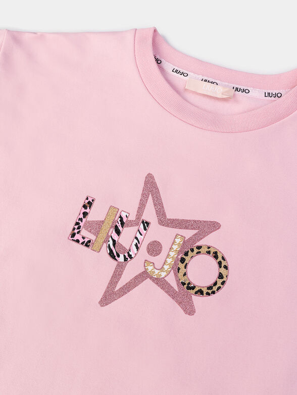 Sweatshirt with accent ribbons and logo print - 3