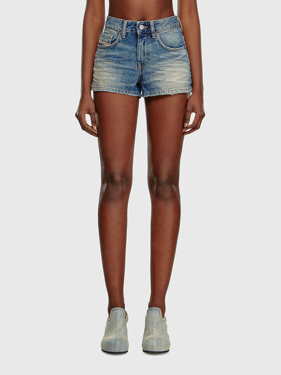 Къси дънкови панталони DE-YUBA с лого - 1