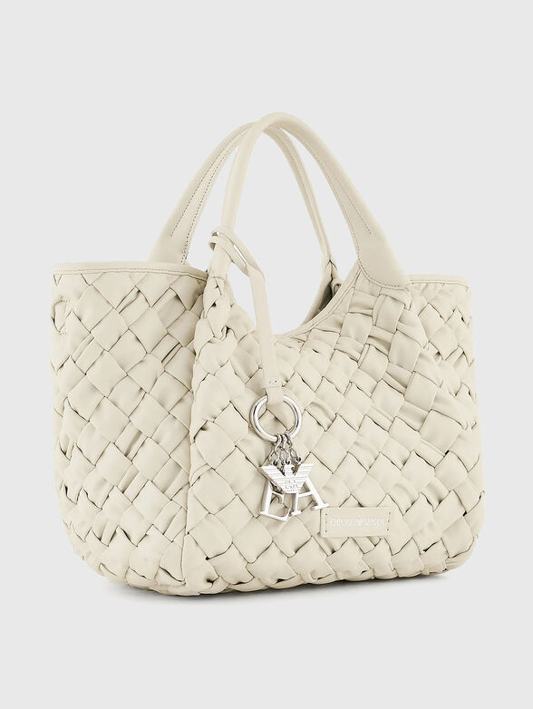 Shopper bag with woven texture - 4