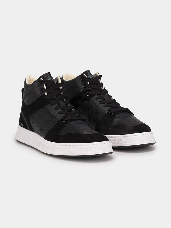 MIDQUINN 6022 leather high-top sneakers - 2