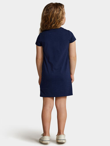 Polo Bear printed blue dress - 3