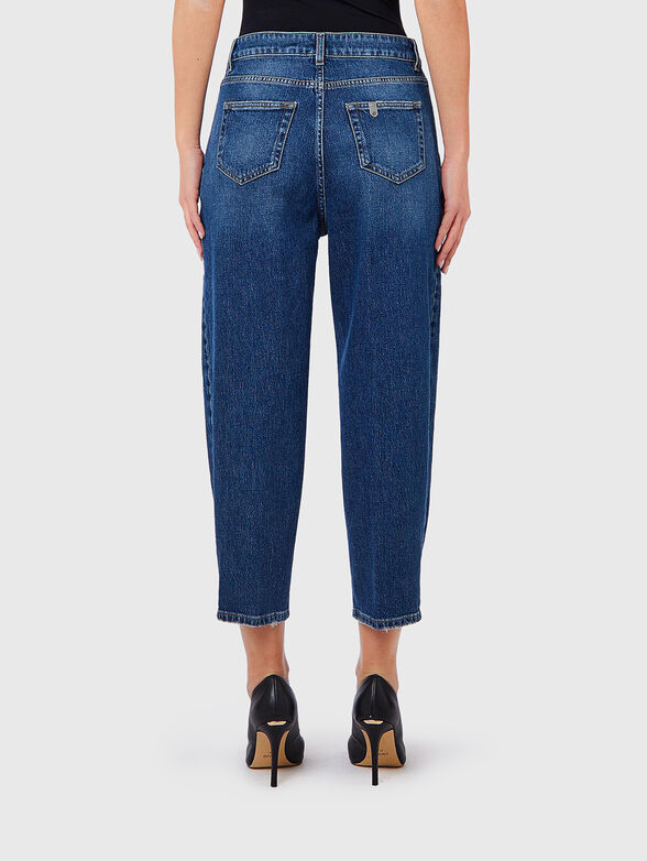 Jeans with bleached look and accent buttons - 2