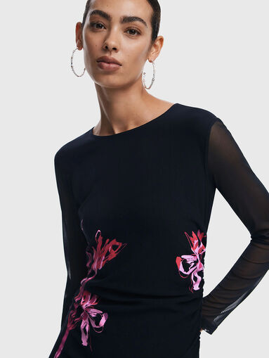 ASIMETRICOL dress with accent print - 4