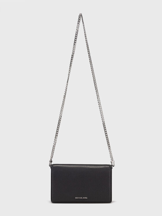 Leather crossbody bag with logo - 2