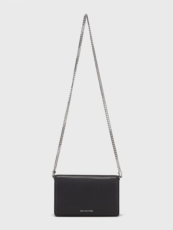 Leather crossbody bag with logo - 2