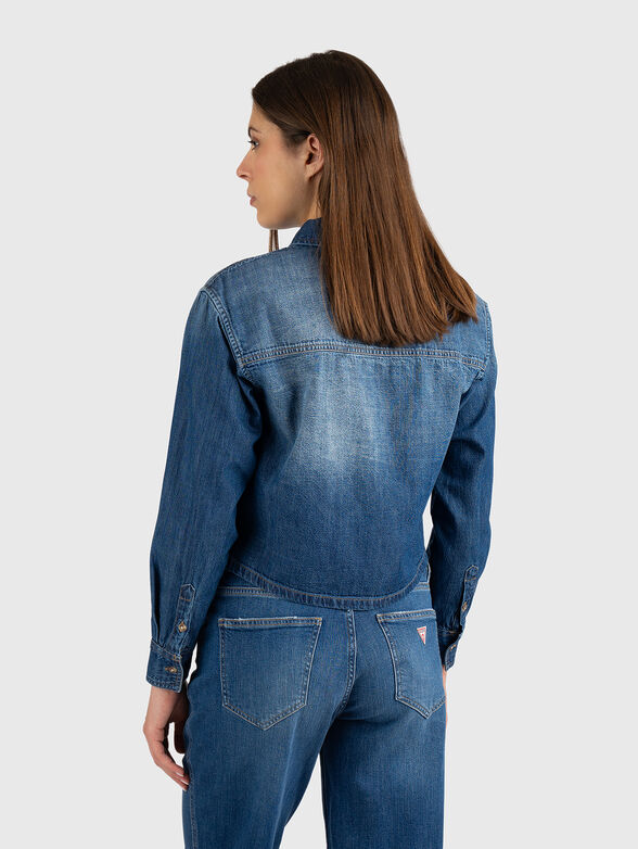 Cropped denim shirt - 3