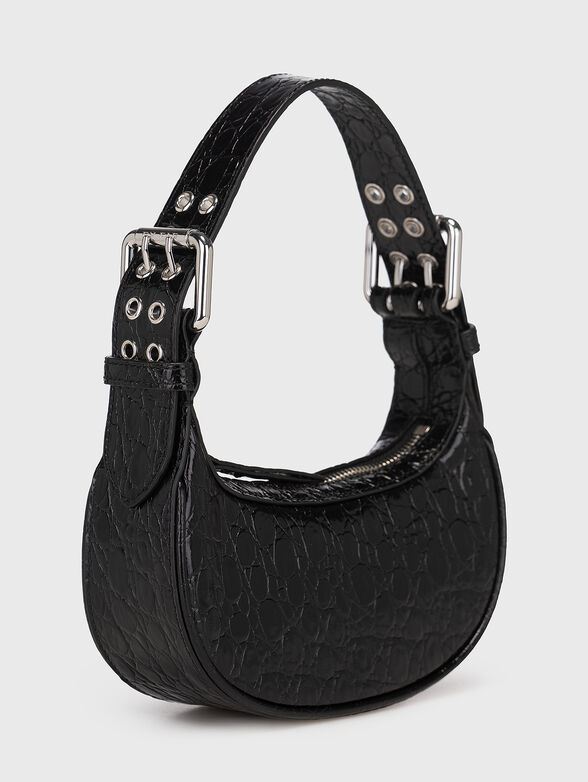 MINI SOHO croco embossed leather shoulder bag - 3