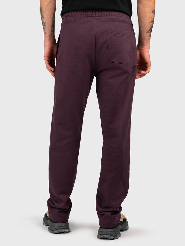 Cotton sports trousers with logo - 2