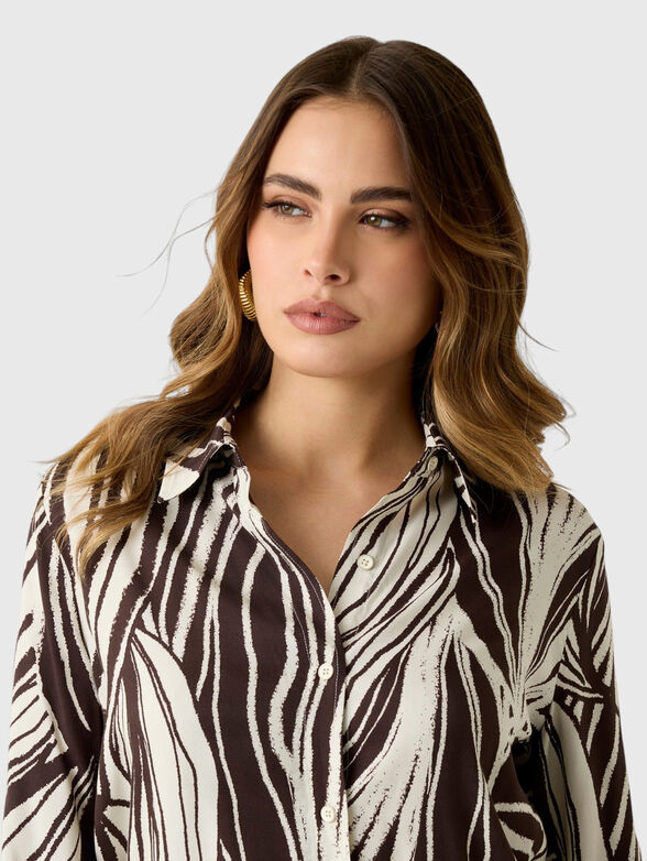 Loose fit viscose shirt - 4
