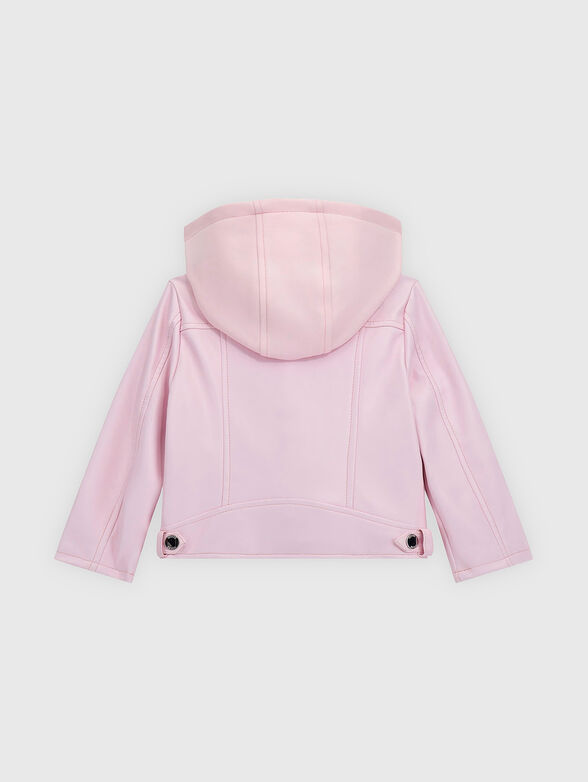Biker jacket in pink color - 2