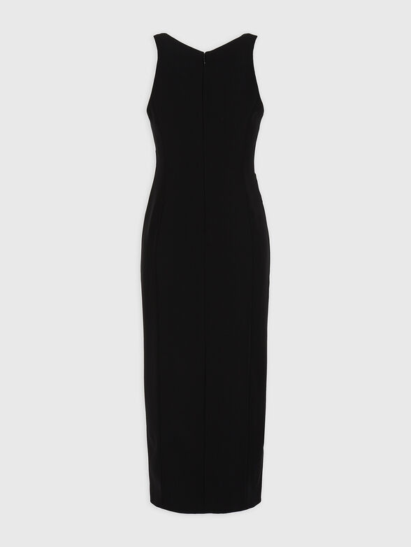 Midi dress with oval neckline - 2
