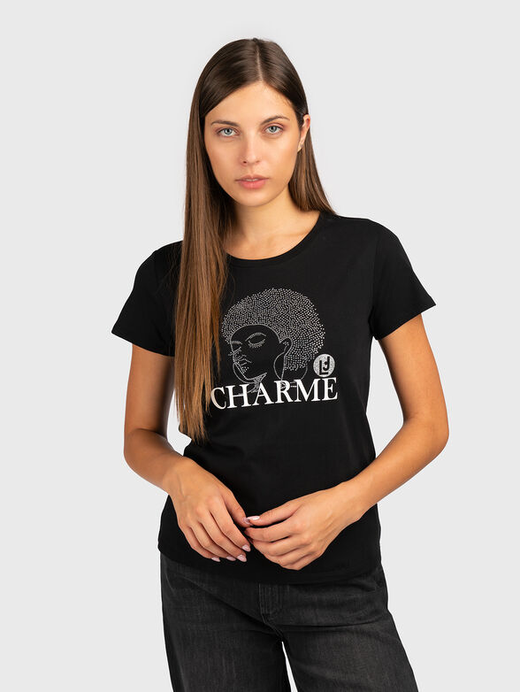 T-shirt with rhinestones - 1