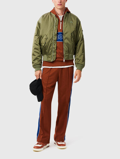 Sports trousers with contrast trims - 5