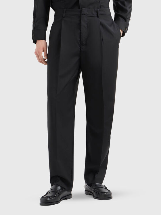 Вълнен панталон с басти - 1