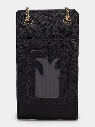 Black phone case with logo detail - 3