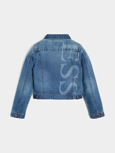 Denim jacket with print on the back - 2