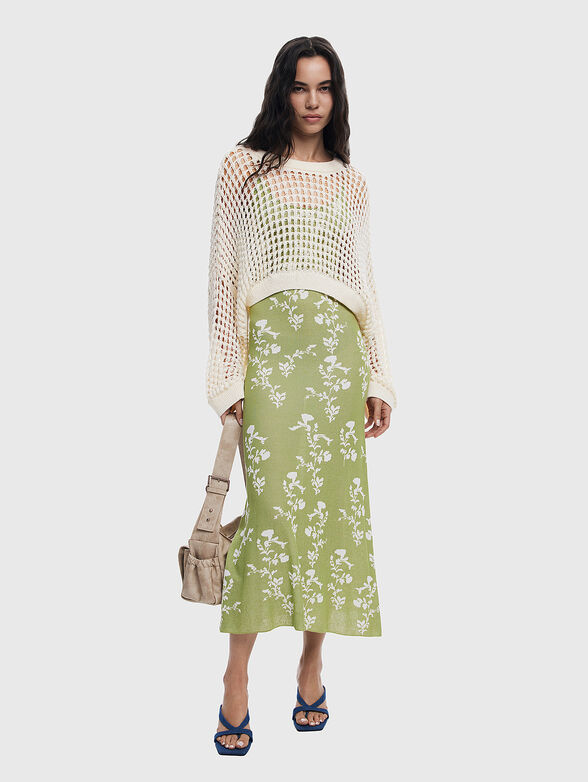 2-in-1 midi dress with detachable top - 0