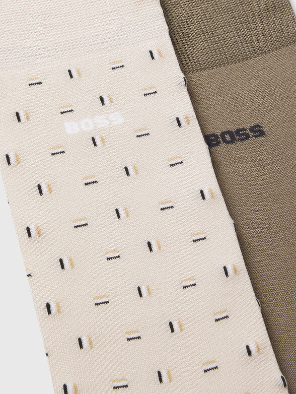 Two pairs of cotton-blend socks - 2