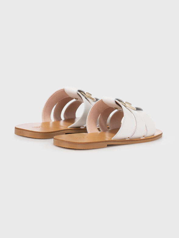 SABA slippers in white  - 3