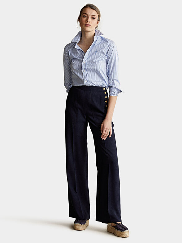 GEORGIA striped shirt with logo embroidery - 2