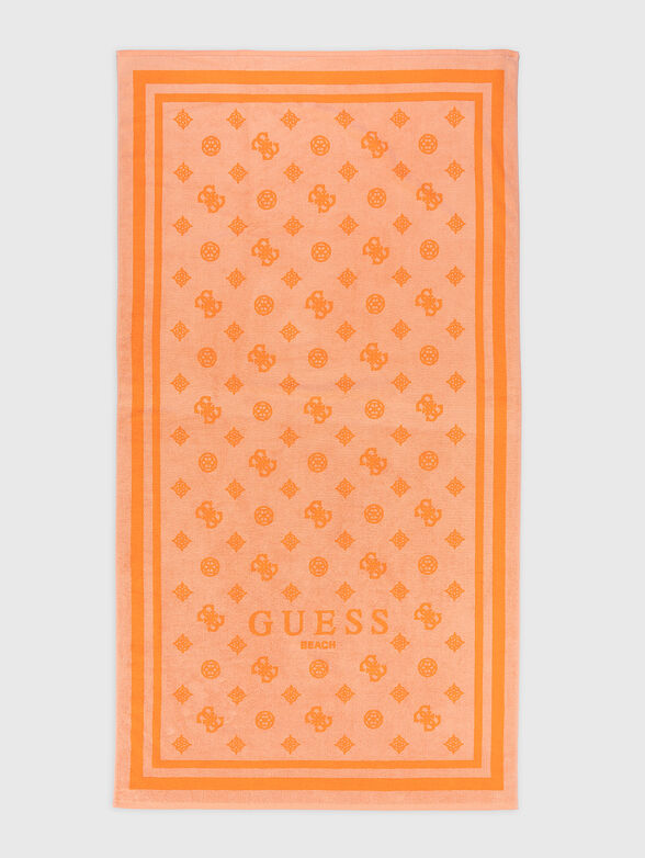 Beach towel with monogram logo - 1
