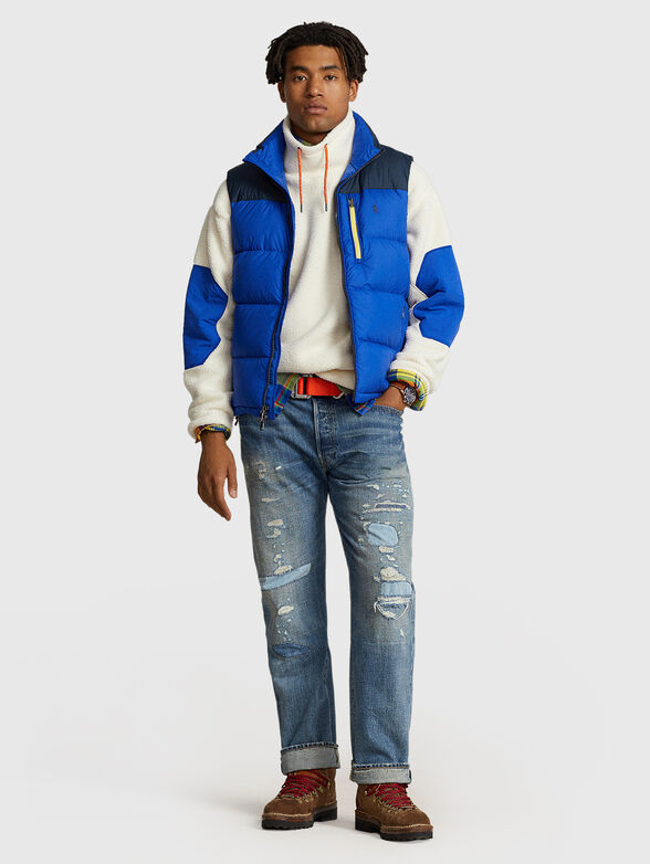 Padded vest with accent pocket - 2