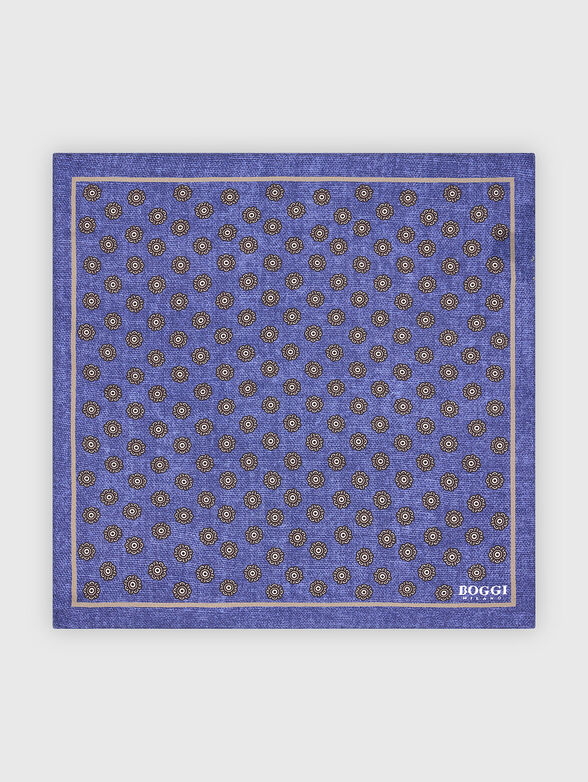 Silk pocket square with print - 2