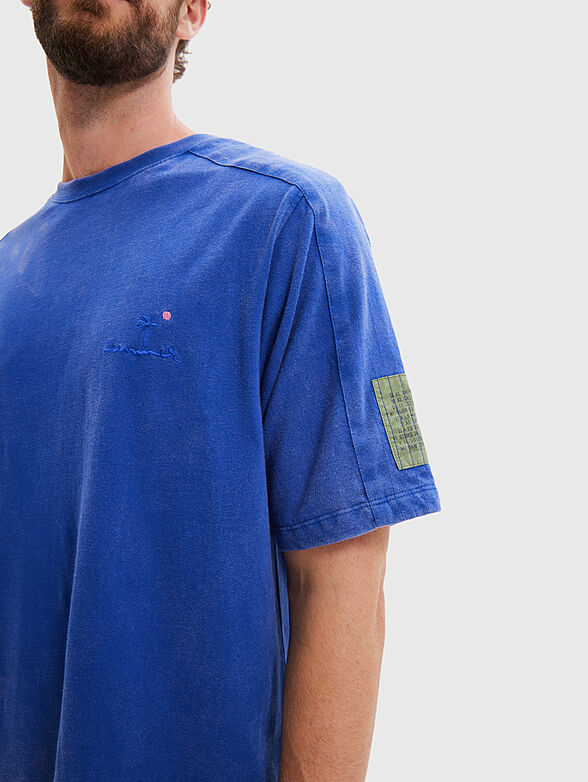 FRANK blue oversized T-shirt  - 4